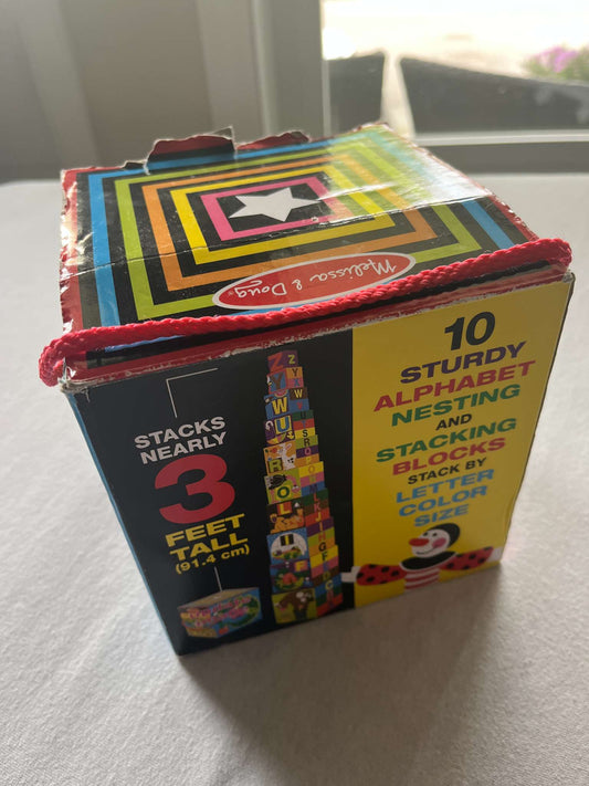Melissa and Doug Alphabet Nesting and Stacking Blocks