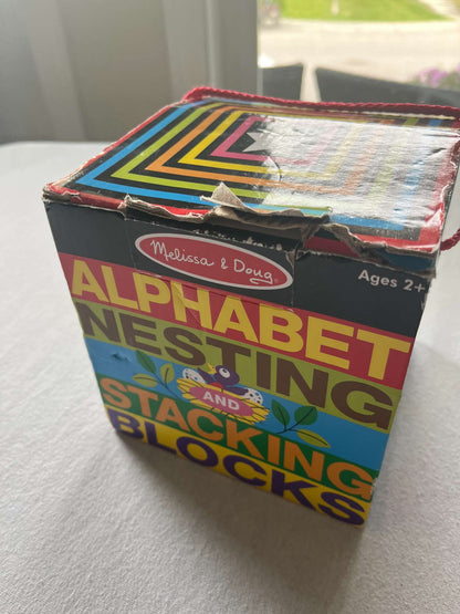 Melissa and Doug Alphabet Nesting and Stacking Blocks