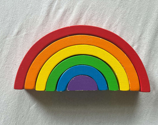 Wooden Stacking Rainbow, 6 pieces