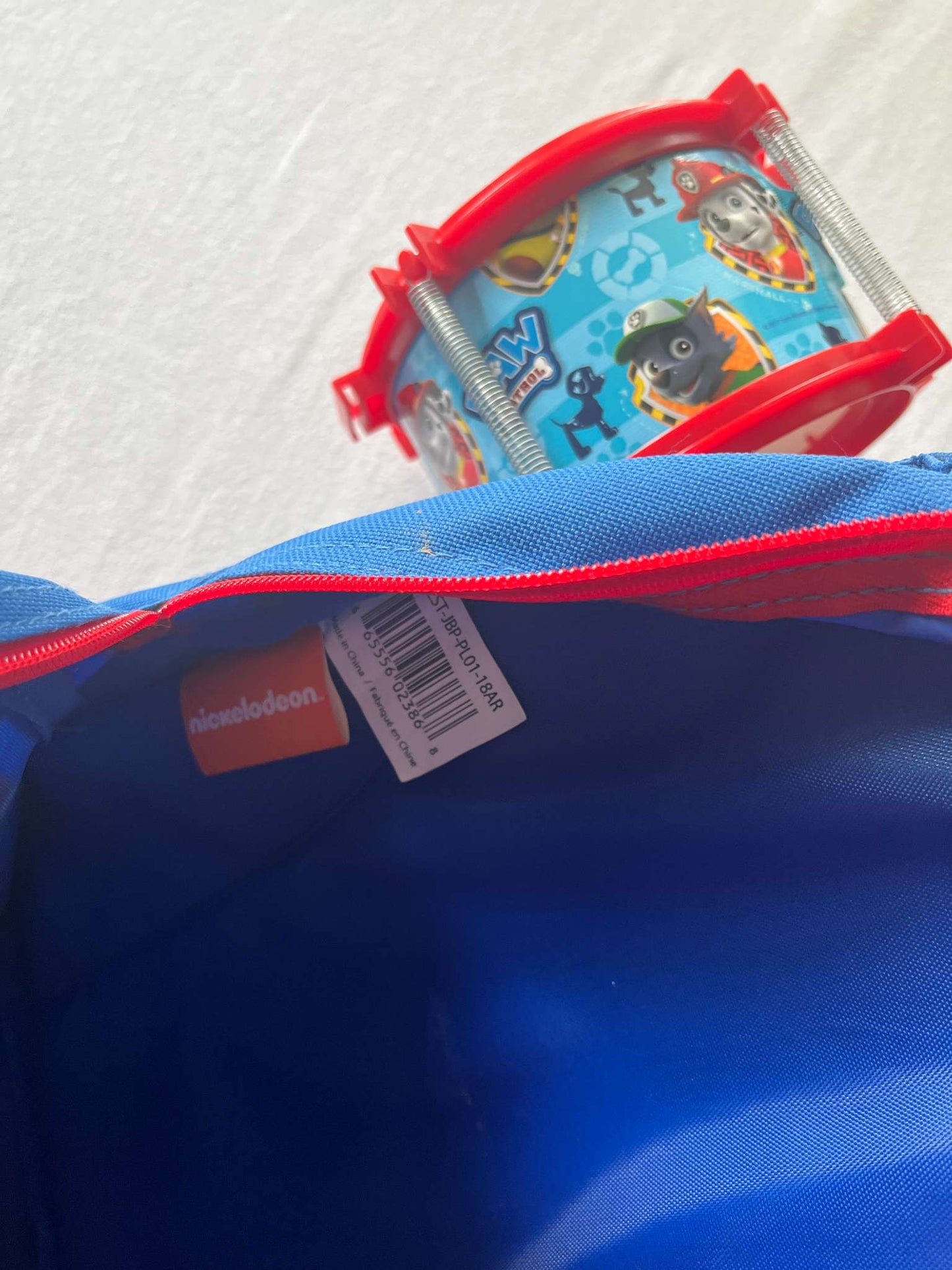 Paw Patrol Toddler Backpack and Small Drums
