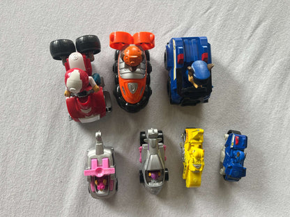 Paw Patrol Bundle, Set of 7 figures in cars