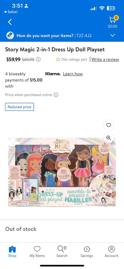 Story Magic 2-in-1 Dress Up Doll Playset, MSRP $59.99
