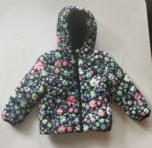 George Puffer Jacket, Floral, Size 5, Kids 5/5T (extra small)