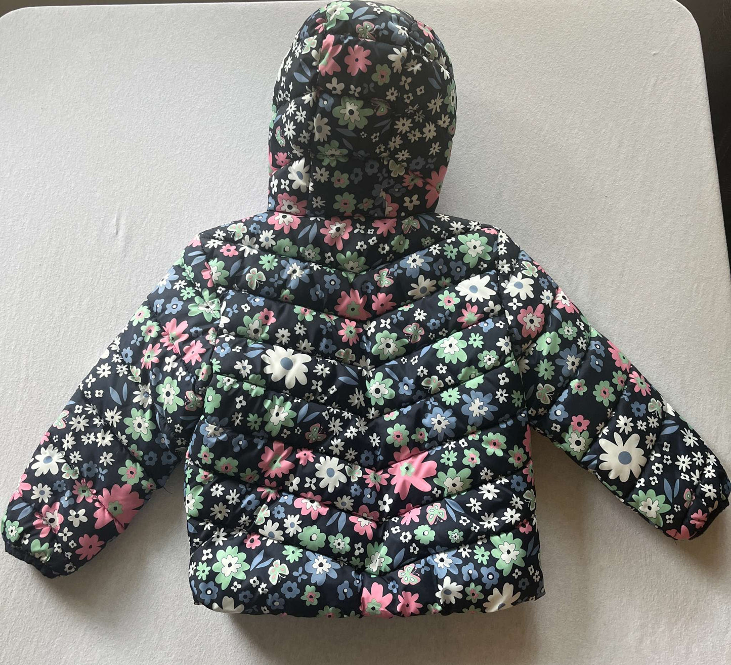 George Puffer Jacket, Floral, Size 5, Kids 5/5T (extra small)