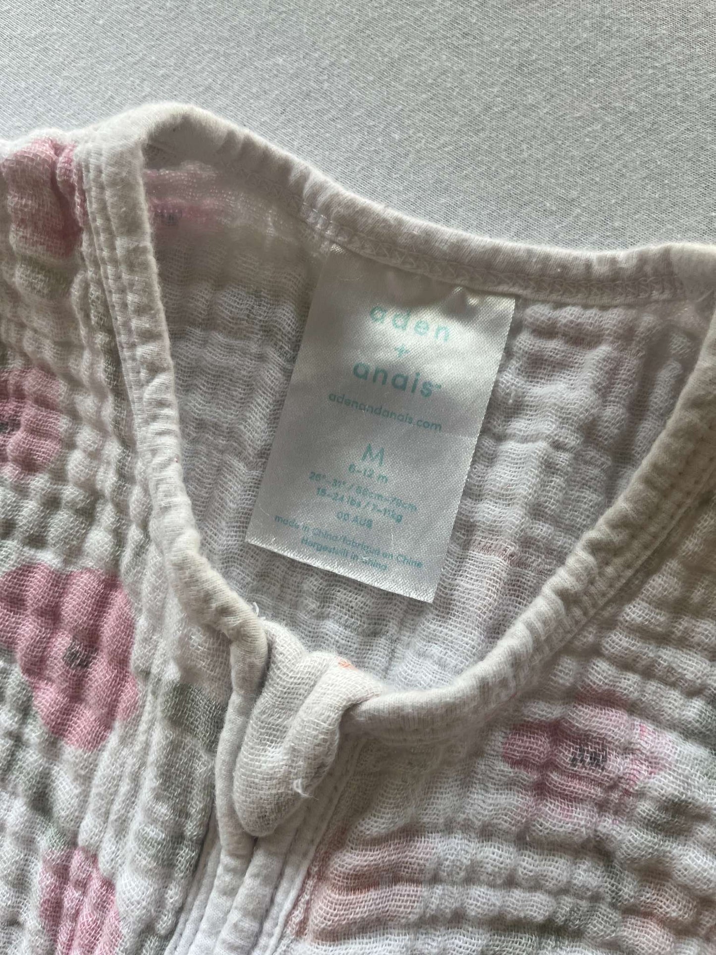 Aden & Anais Floral Sleepsack, Muslin, Size 6-12 months, 6-12 Months (Medium)