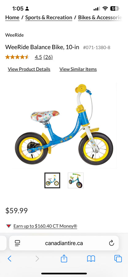 WeeRide Balance Bike