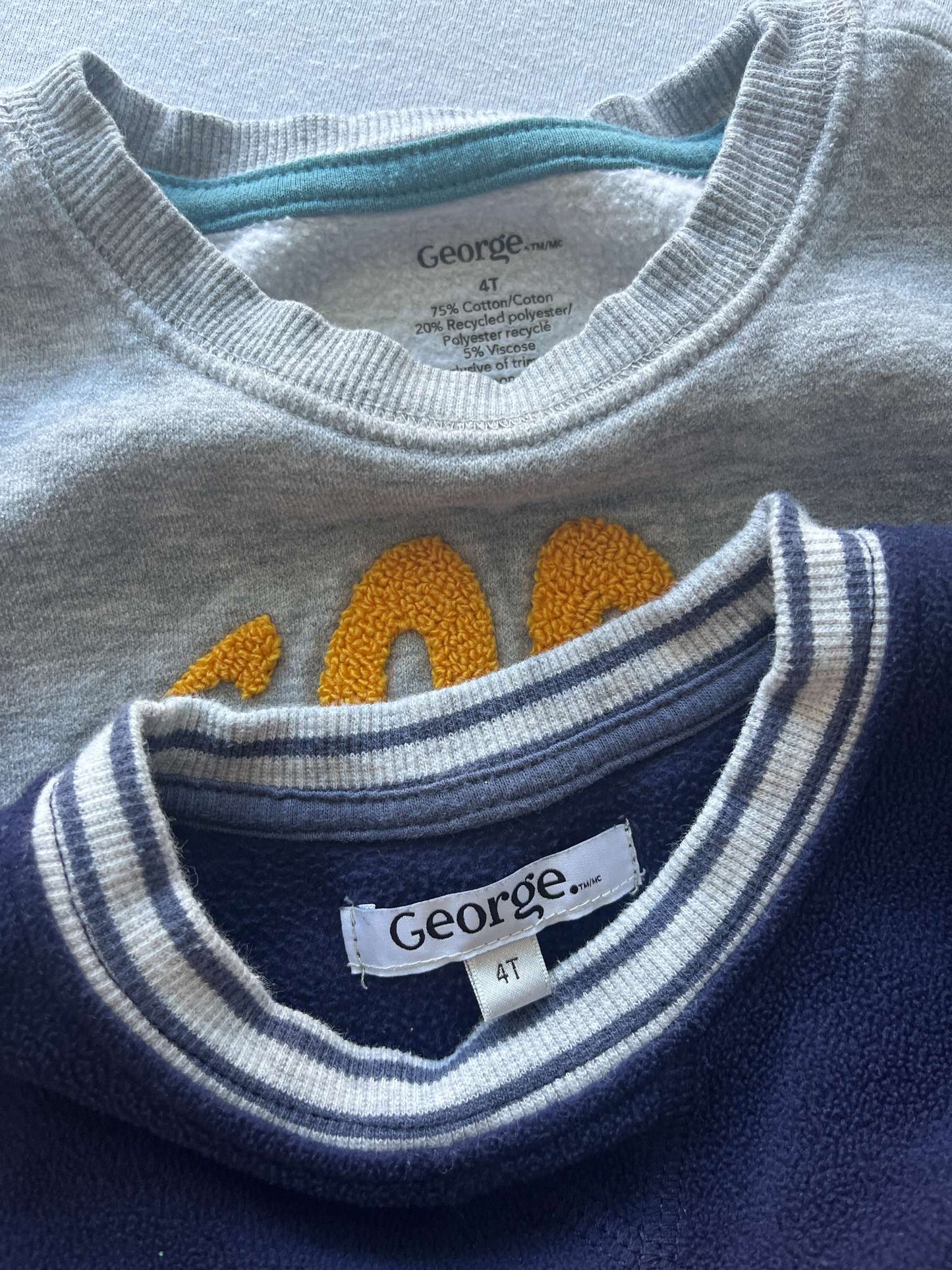 Two Boys Sweaters, Size 4, George, Kids 4/4T