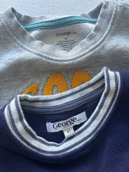 Two Boys Sweaters, Size 4, George, Kids 4/4T