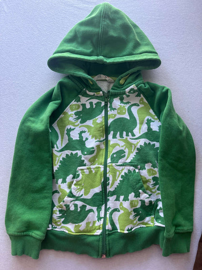 Two Boys Hooded Sweatshirts, Brown & Green, Size 4, Kids 4/4T