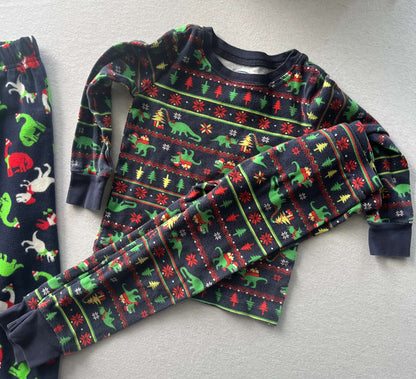 Christmas Pajamas, 2 Sets & Fleece Bottoms, Size3, Kids 3T
