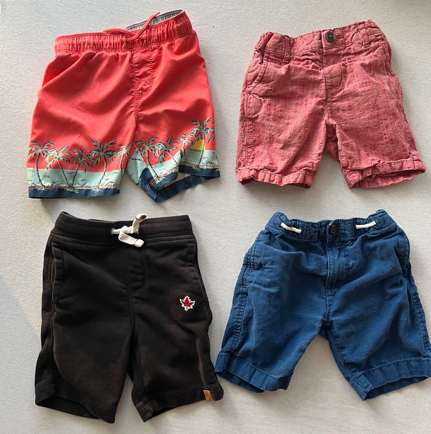 Three Pair of Boys Shorts & One Swimsuit, Size 3T, Kids 3T