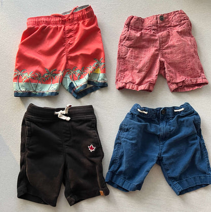 Three Pair of Boys Shorts & One Swimsuit, Size 3T, Kids 3T