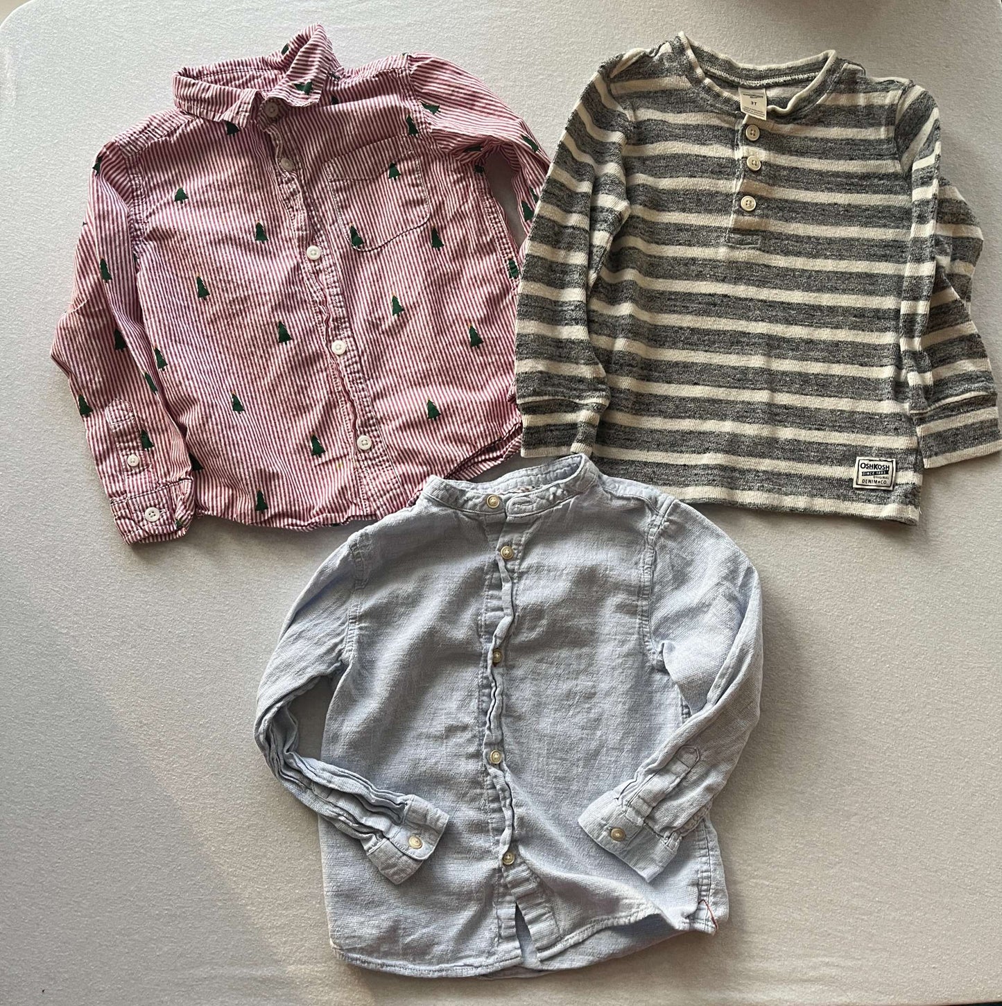 Boys Button Shirts Bundle (3), size 3, Kids 3T