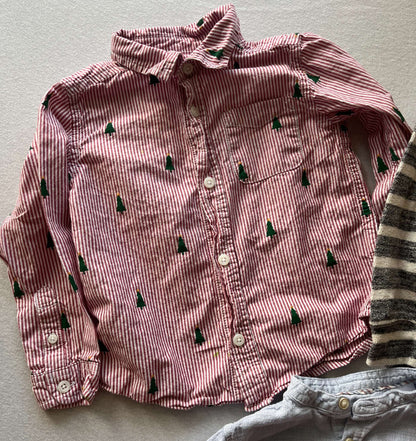 Boys Button Shirts Bundle (3), size 3, Kids 3T