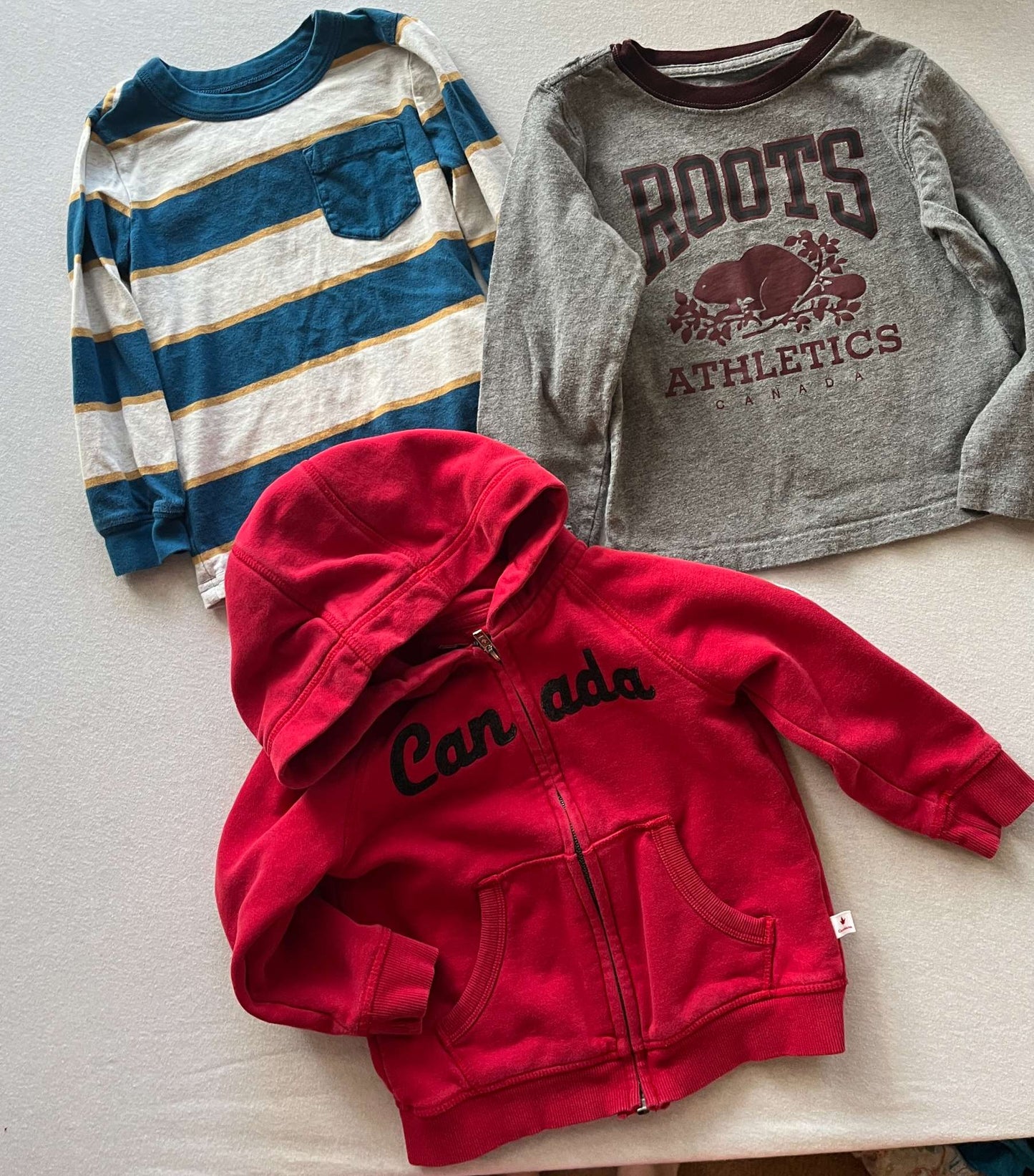 Long Sleeve Bundle, 2 T-Shirts and 1 Sweatshirt, Size 3, Kids 3T