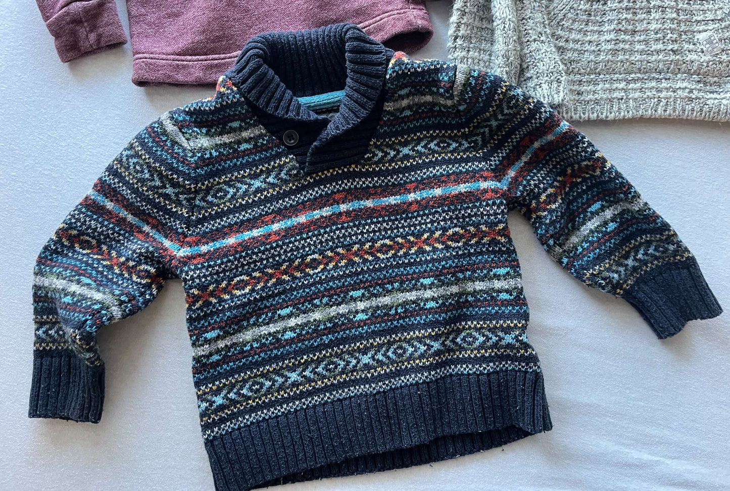 3 Sweater Bundle, Size 2/3 (Zara/LOGG/Children's Place), Kids 2T