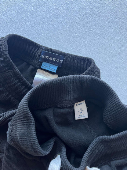 2 pair of black shorts, Size 2T, Kids 2T