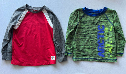 Two Long Sleeve Athletic Shirts, Size 2T, Kids 2T