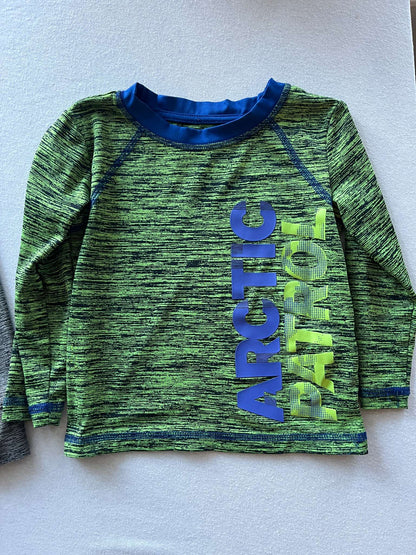 Two Long Sleeve Athletic Shirts, Size 2T, Kids 2T