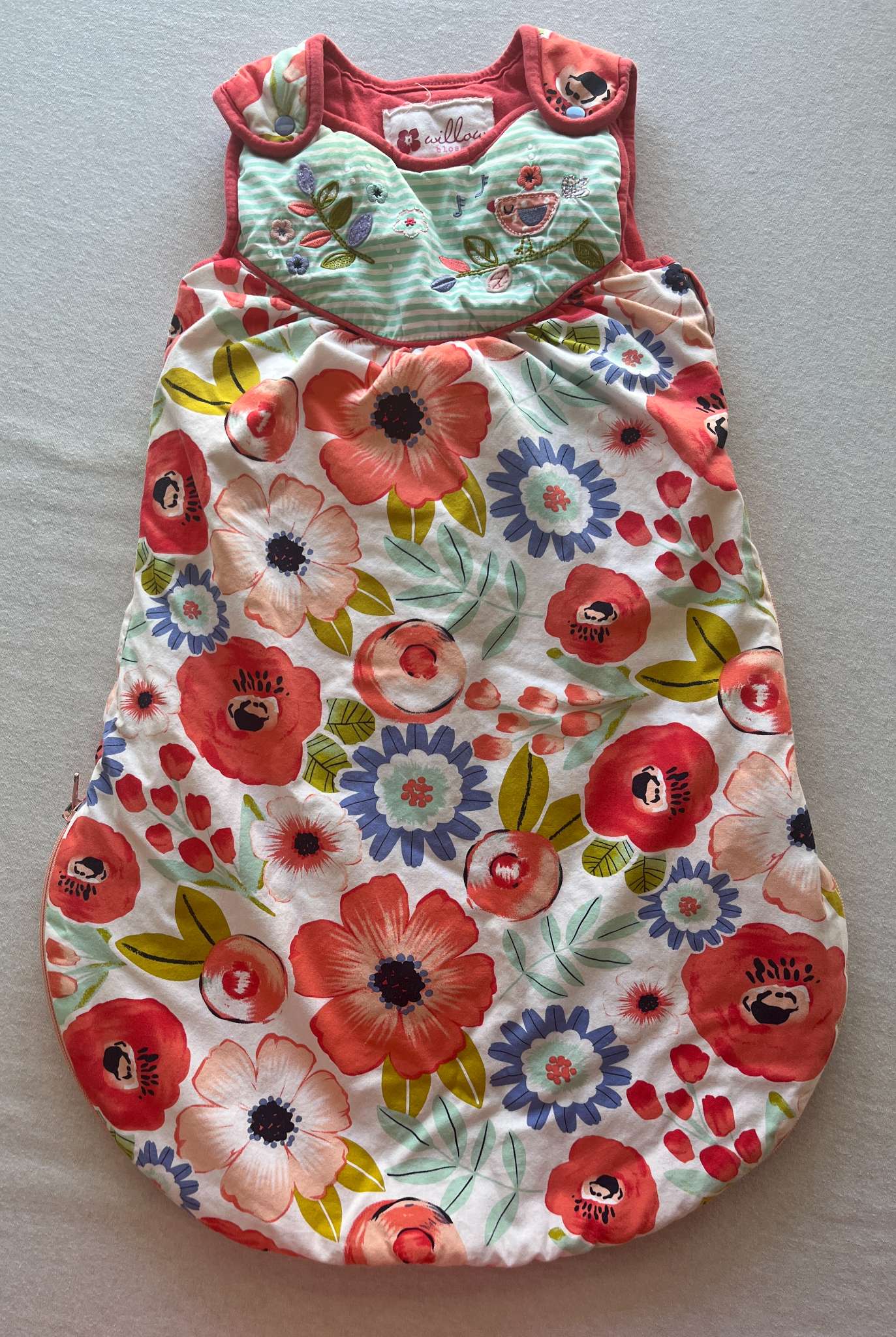 Two Warm Sleep Sacks, Girls, Size 0-12 months. , 0-6 Months (Small)