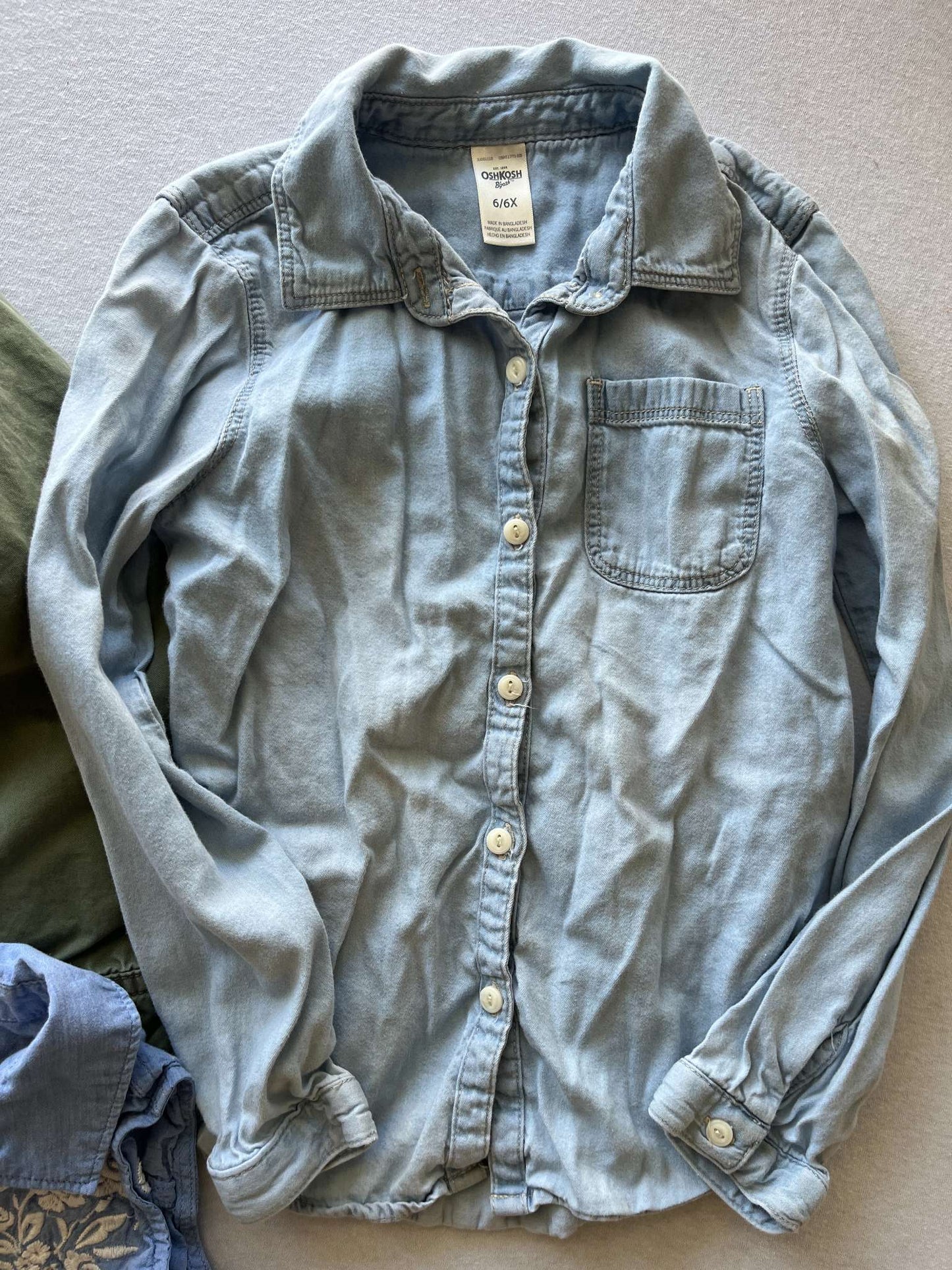 Girl's Collared Shirt Bundle, Size 6, Kids 6/6X