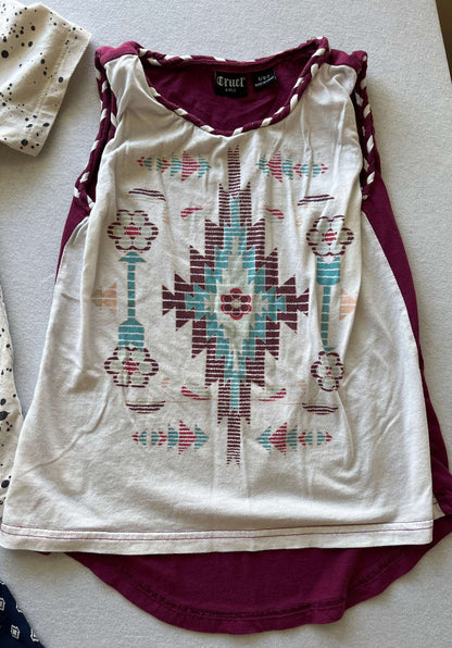 Girls Size 6/7 Short Sleeve Shirt Bundle, Kids 6/6X
