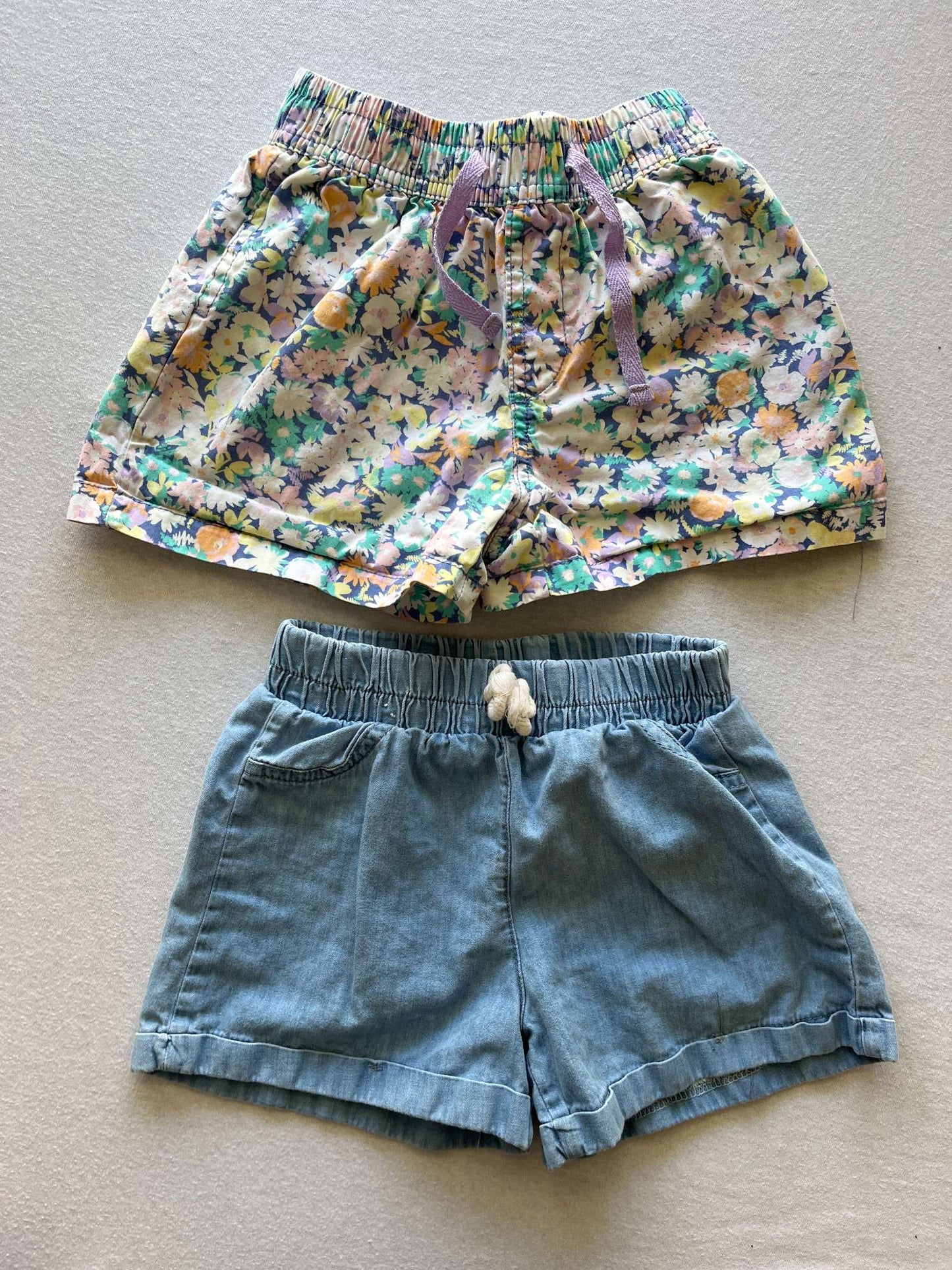 Girls Shorts, 2 pair, Size 3-5, Kids 4/4T
