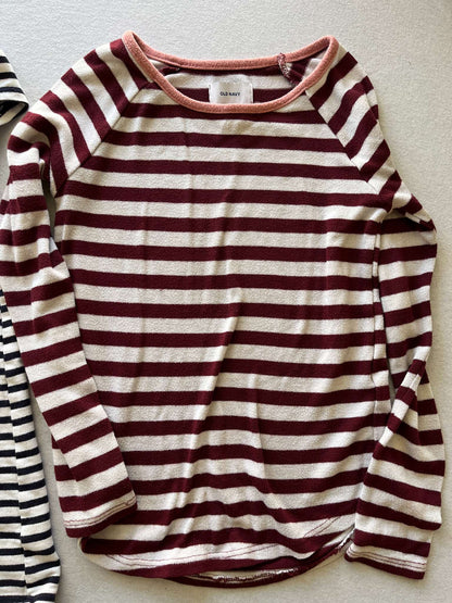 Girls Size 6/7 Striped Top Bundle, Kids 6/6X