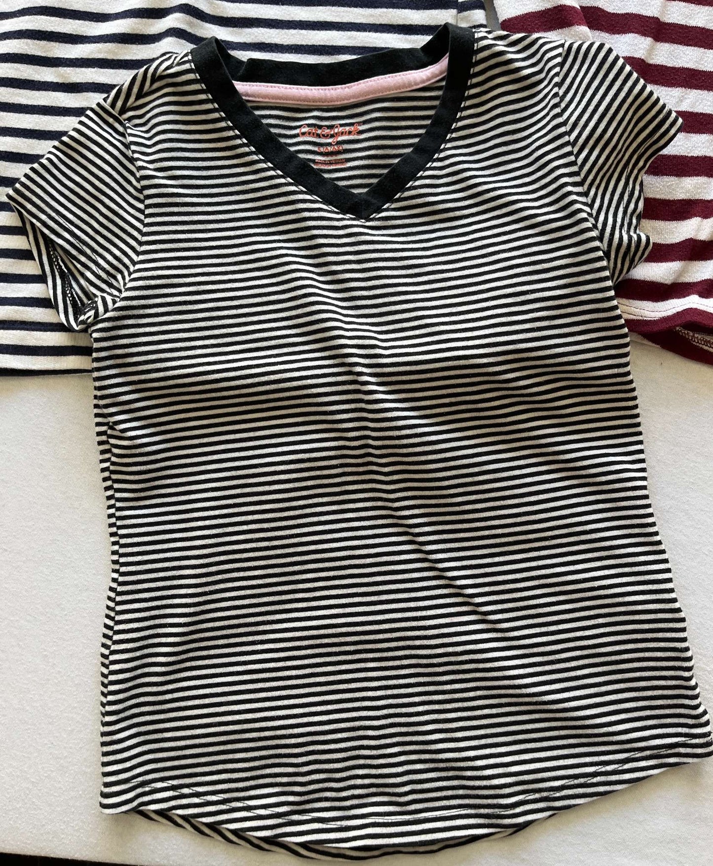 Girls Size 6/7 Striped Top Bundle, Kids 6/6X