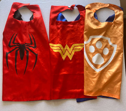 Boys Dress Up Cape Bundle, 3 Capes - Toddler Size, Kids 2T