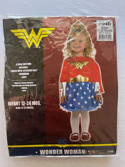 Wonder Woman Costume, 12-24 month, Kids 18 Month (12-18M)