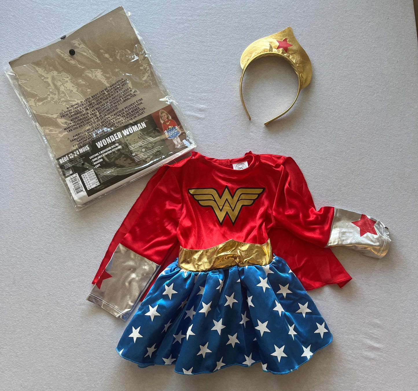 Wonder Woman Costume, 12-24 month, Kids 18 Month (12-18M)