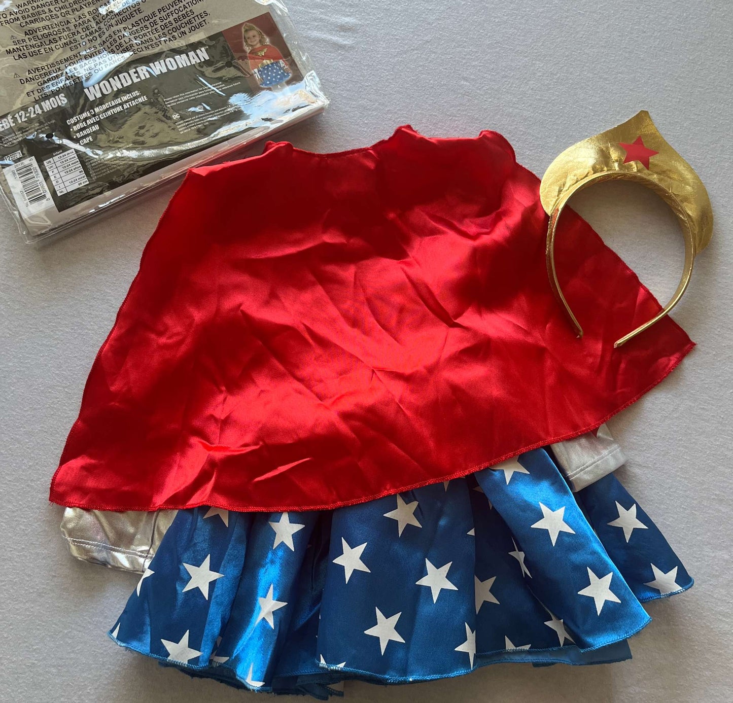 Wonder Woman Costume, 12-24 month, Kids 18 Month (12-18M)
