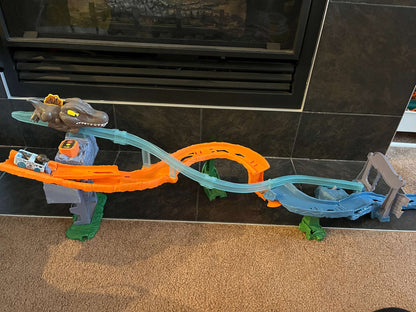 Hot Wheels RacerVerse Dinosaur Race Track, MSRP $50.00