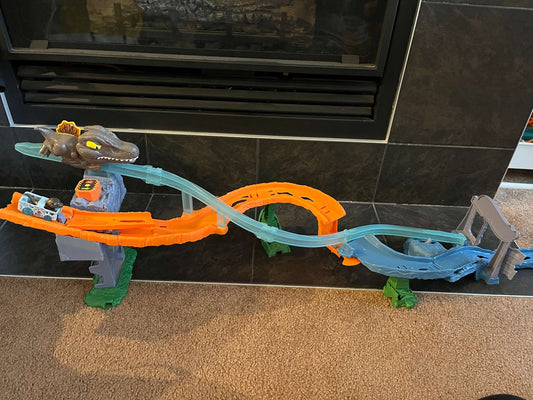 Hot Wheels RacerVerse Dinosaur Race Track, MSRP $50.00