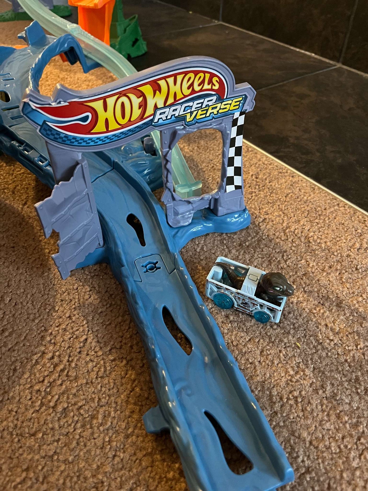 Hot Wheels RacerVerse Dinosaur Race Track, MSRP $50.00