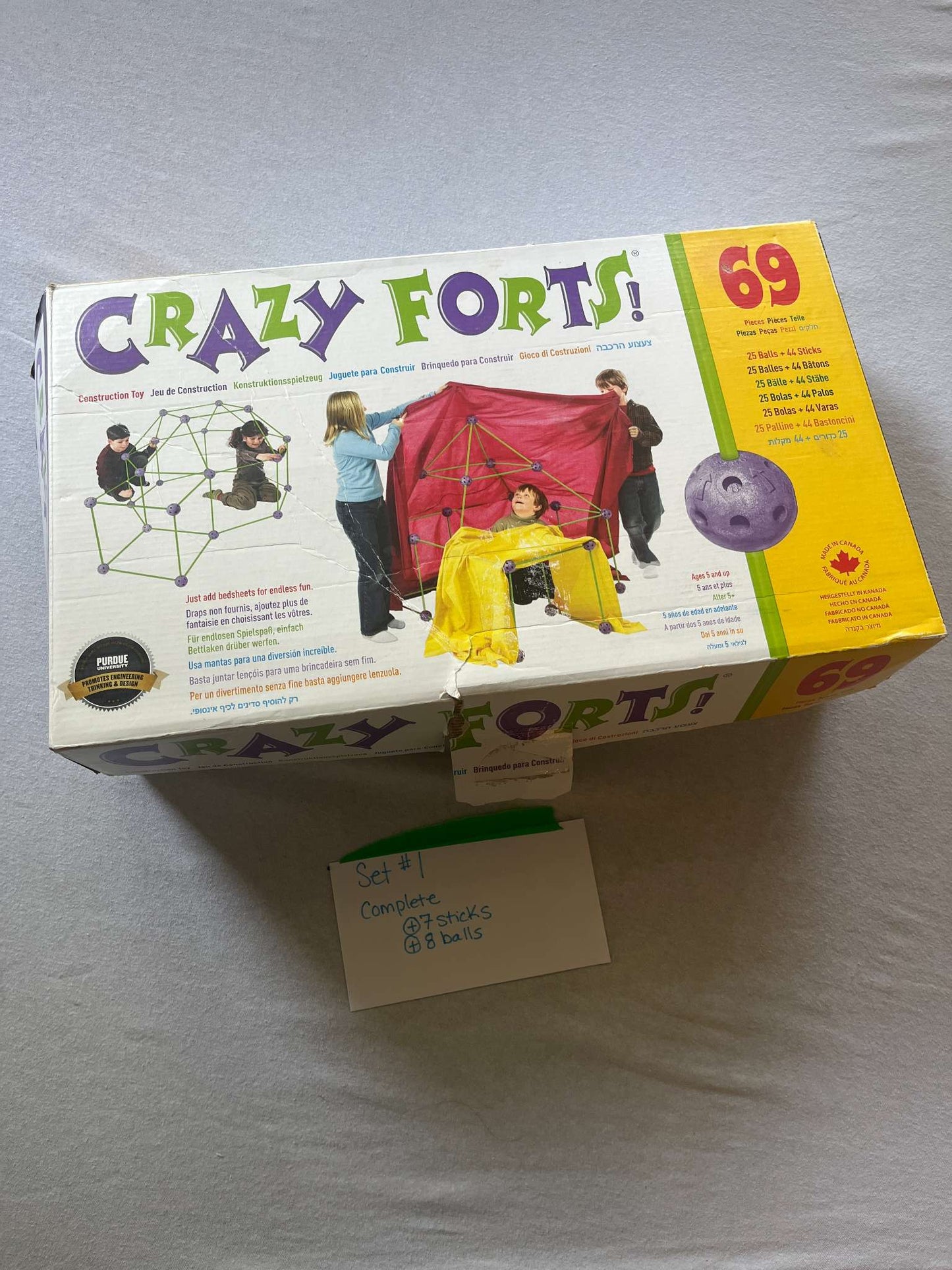Crazy Forts with extra pieces, set 1 of 2, MSRP: $50.00