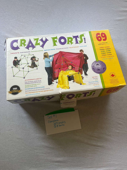 Crazy Forts with extra pieces, set 1 of 2, MSRP: $50.00
