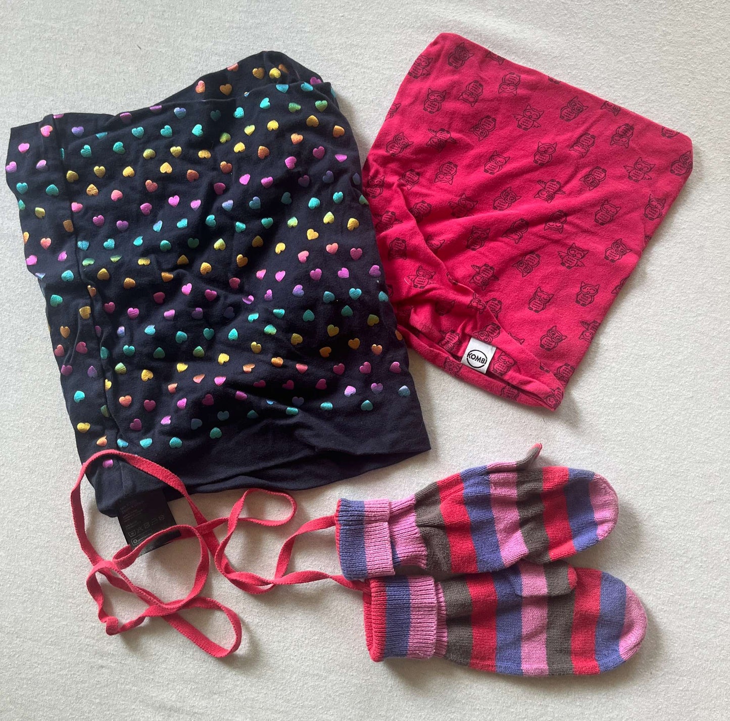 Winter Accessories, 2 Neck Warmers and 1 Mitts