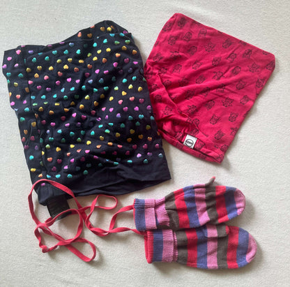 Winter Accessories, 2 Neck Warmers and 1 Mitts