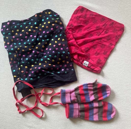 Winter Accessories, 2 Neck Warmers and 1 Mitts