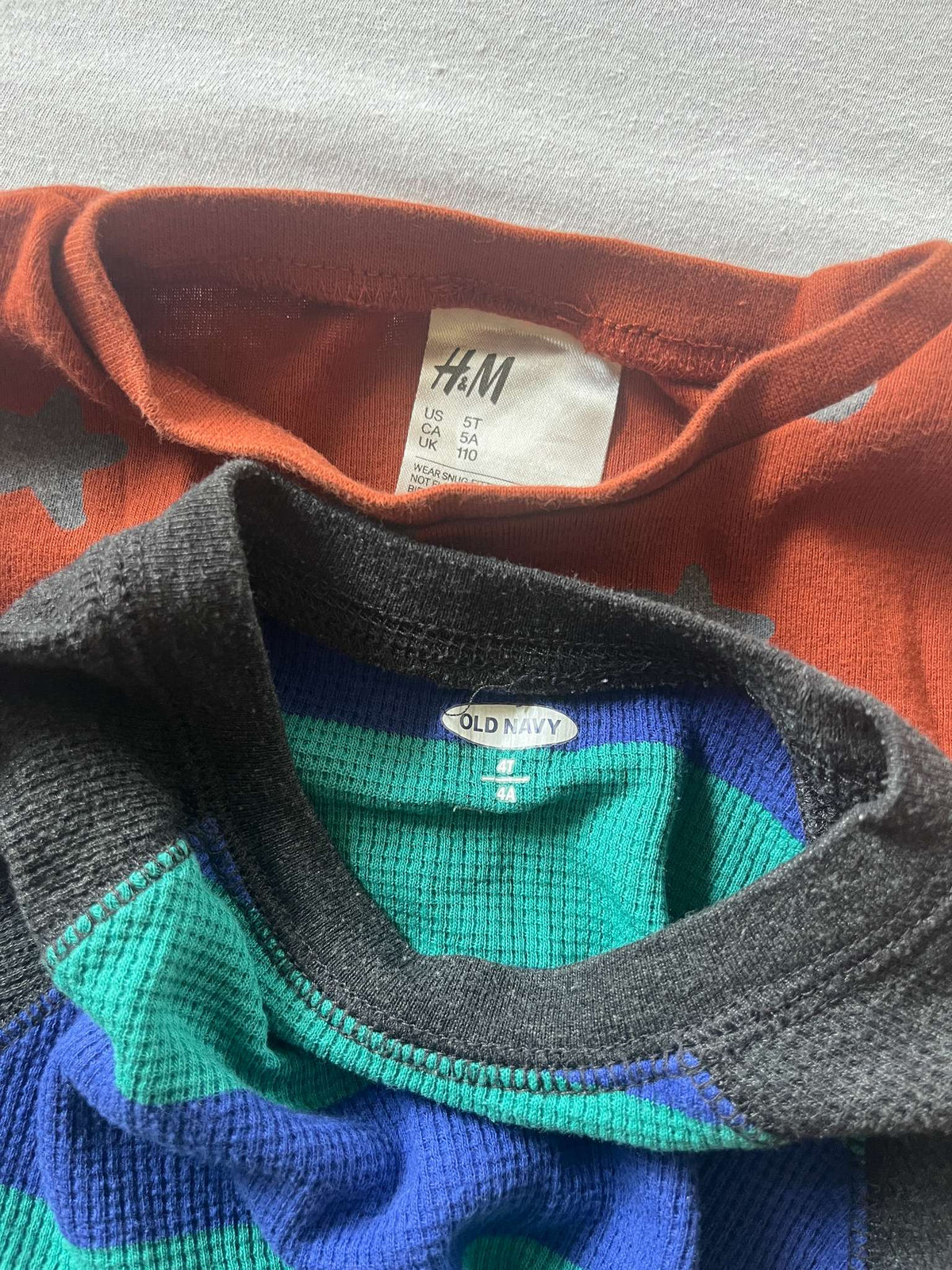 Boys Long Sleeve Bundle Size 4T (Old Navy & H&M), Kids 4/4T