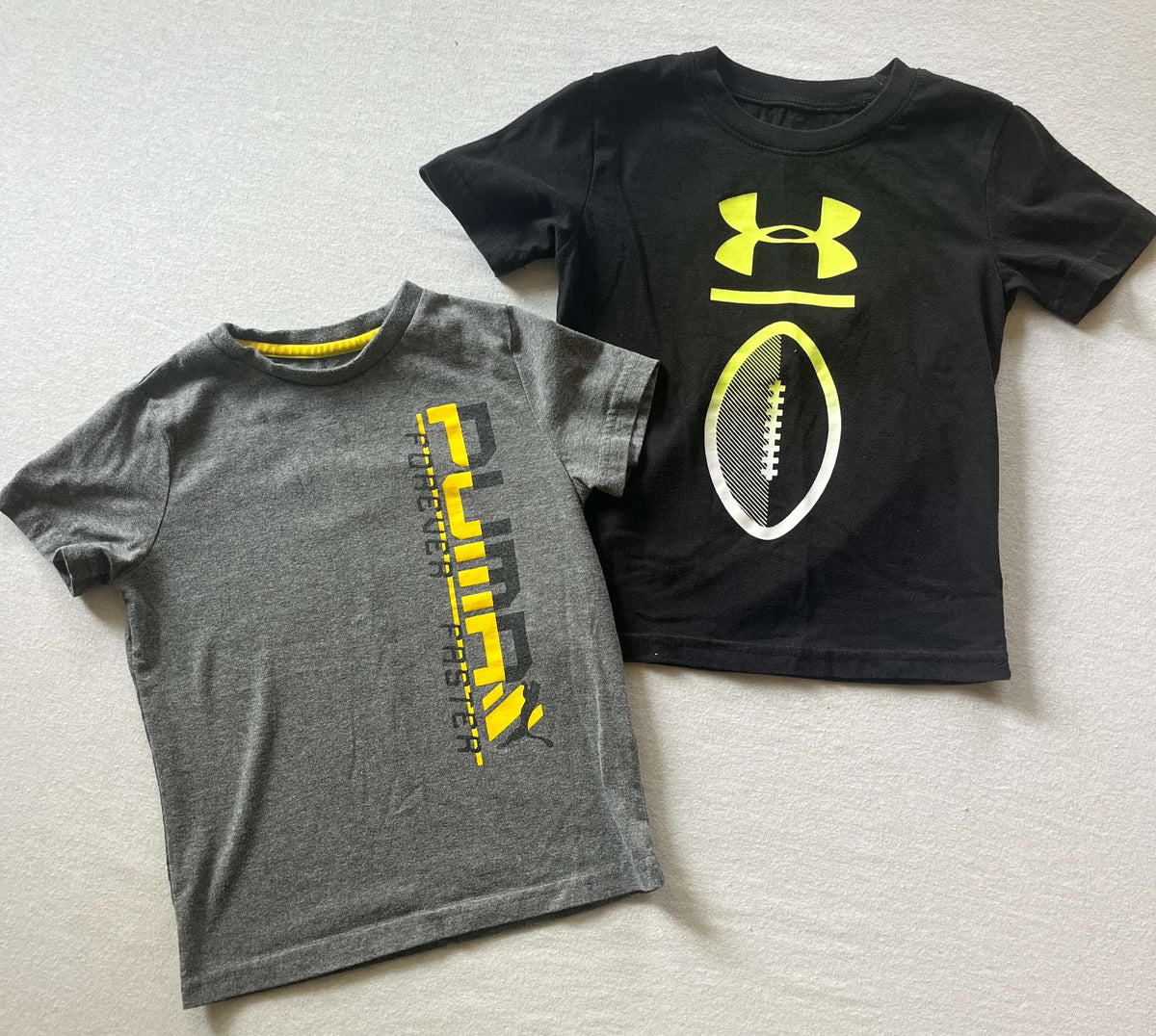 4T Boys Athletic T-Shirt Bundle, Under Armor and Puma, Kids 4/4T