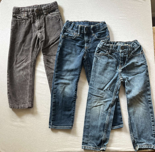 3 Pair of Jeans, Size 4T, Kids 4/4T