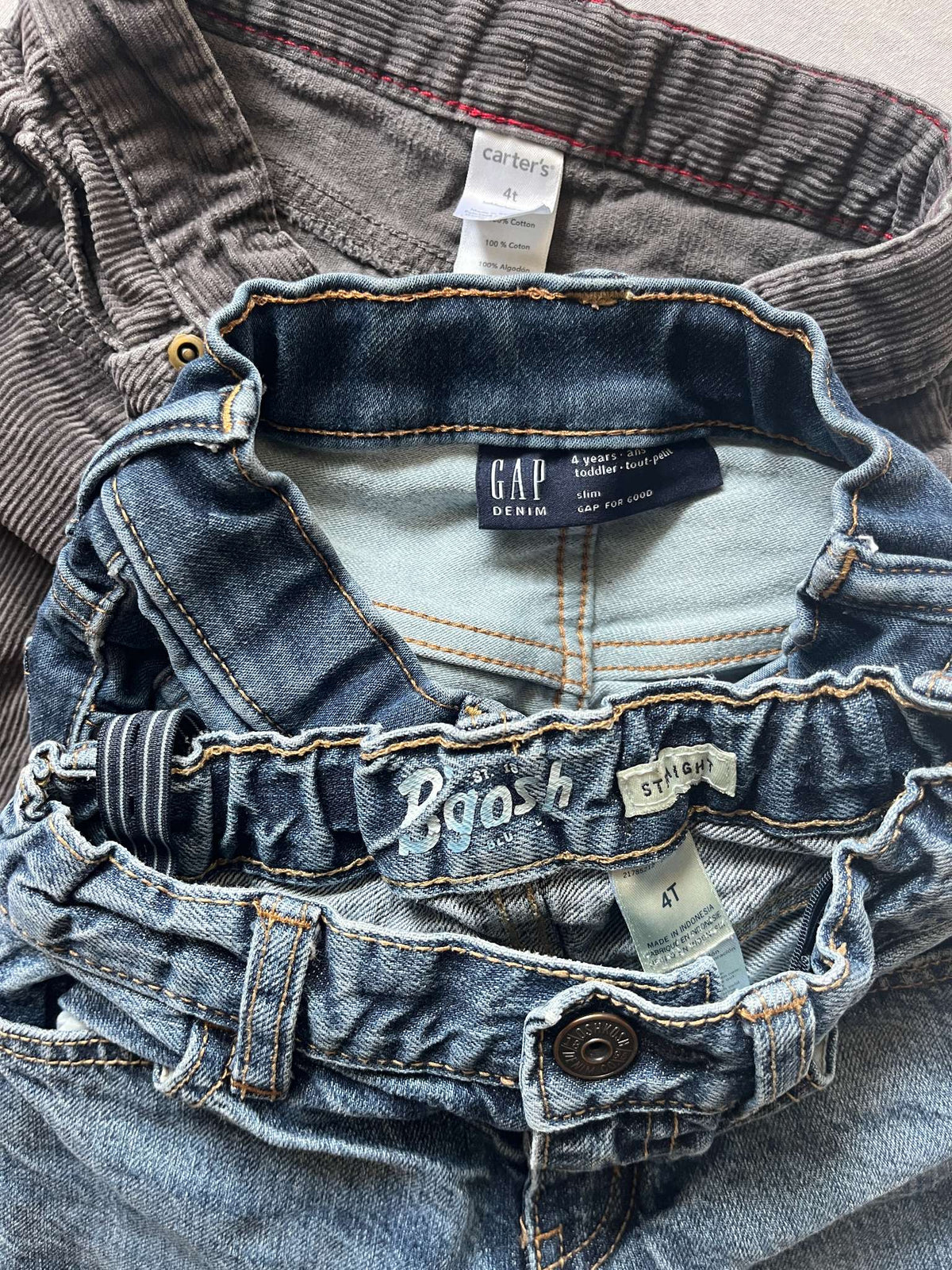 3 Pair of Jeans, Size 4T, Kids 4/4T