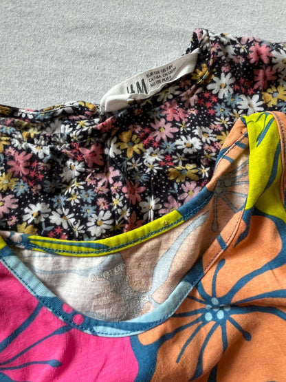 Girls Size 7-8 Flowers Dress Bundle (H&M and George), Kids 7