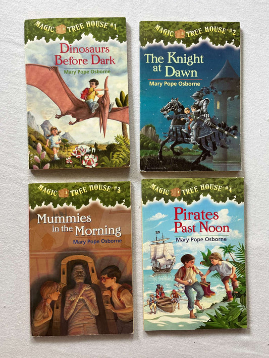 Bundle of 4 Magic Treehouse Books, Books 1-4, MSRP: $22.00