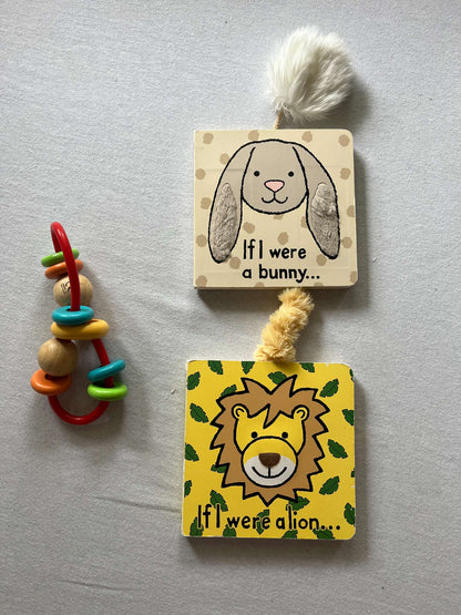 2 Jellycat Board Books and Wooden Skwinkle Manhattan Toy, MSRP: $20.00 each ($60.00 total)