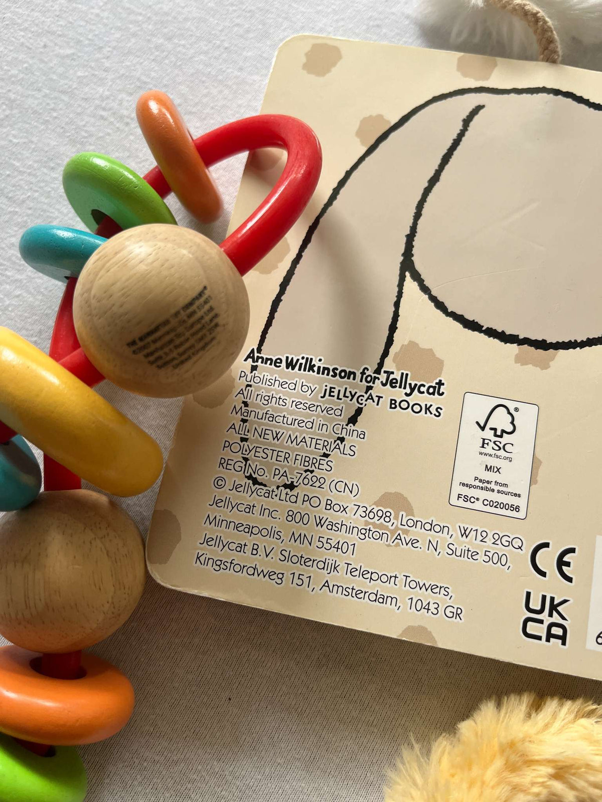 2 Jellycat Board Books and Wooden Skwinkle Manhattan Toy, MSRP: $20.00 each ($60.00 total)