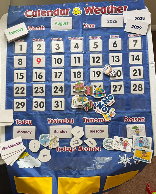 Learning Resources Calendar and Weather Chart, MSRP: $69.00